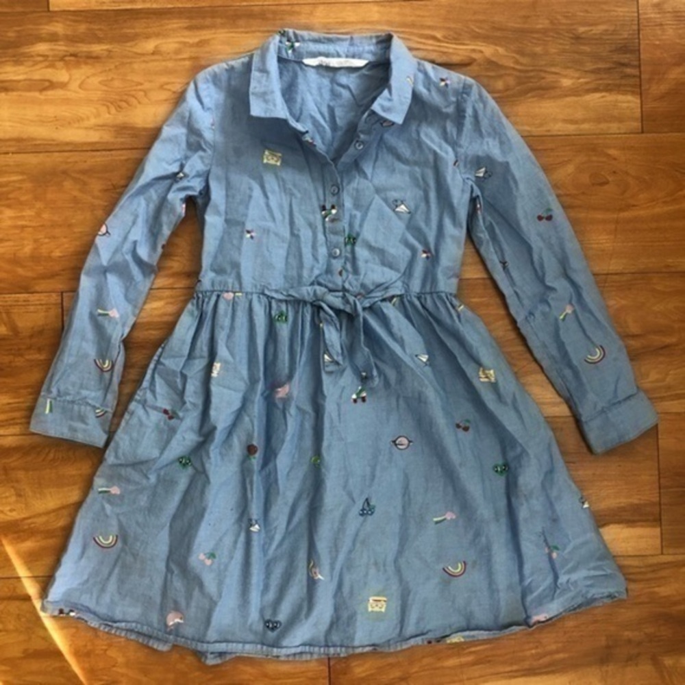 Girl’s H&M🌈 Long Sleeves Dress sz 6-7y